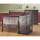 Newport 2-in-1 Convertible Mini Crib and Changer Combo