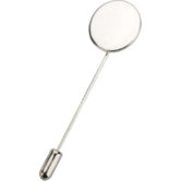 2cm x 6cm Anstecknadel rund in Silber