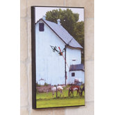 White Barn Wall Clock
