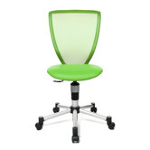 Titan Kids and Youth Swivel Chair with Fabric Cover in Apple Green