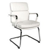 Deco Visitor Chair in White