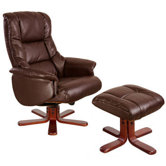 Chicago Luxury Recliner in Nut Brown