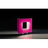 BOX Table Lamp in Polished Steel