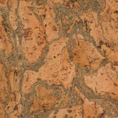 Natural Cork Glue Down Parquet Tiles 12" Homogeneous Cork in Lisbon Matte