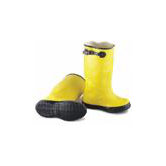 Size 17 Mens 17" Yellow Rubber Slickers With Cleated Ripple Outsole