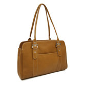 Ladies Buckle Business Tote in Saddle