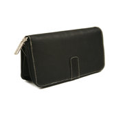 Women's Zip Around Wallet in Black