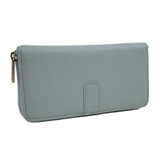 Women's Zip Around Wallet in Pastel Blue