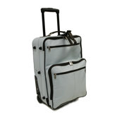 Pastel Leather 22" Wheeled Traveler Suitcase