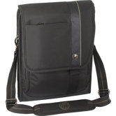 13.3" Radius Vertical Messenger Bag in Black