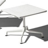 Eames Aluminum Outdoor Ottoman with Cushion