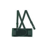 (24"-34") Black VEE Economy Elastic Belt With 1 1/2" Removable Elastic Suspenders
