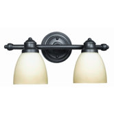 Gabriella Two Light Bath Vanity in Oil Rubbed Bronze
