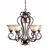Olympus Tradition 6 Light Chandelier
