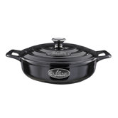 Cast Iron Elysee 28 cm Saute Casserole in Black