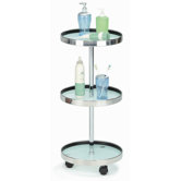 U-Cart 813 Organizer Corner Cart in Chrome
