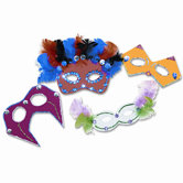 Foam Mask Kit, 24-Pack, Assorted Colors