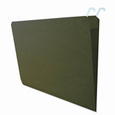 Hanging File Folders with Innovative Top Rail, Legal, Green, 20/Pack