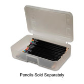 Clear Pencil Box, 8-1/2"x5-1/2", Clear