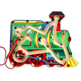 Magnetic Train Maze Toy