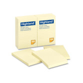 Memo Pad, Yellow, 100 Sheets, 4 x 6
