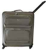 Quattro Deluxe 26" Wardrobe Dual Opening 4 Wheels Upright in Khaki