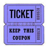 Ticket Roll, Double Coupon, 2000/RL, Blue