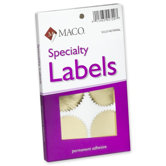 Notarial Seals, 2-1/4" Diameter, 32/PK, Gold