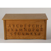 Wooden Alphabet Toy Box
