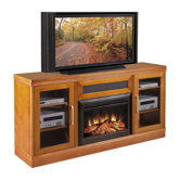 Transitional 70" TV Stand with Electric Fireplace