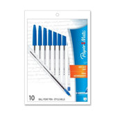 Ballpoint Pen, 1.2mm Point, 10/BG, Blue