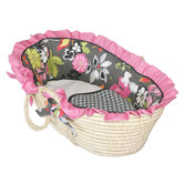 Sleek Slate Moses Basket