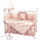 Crib Bedding Collection in Etoile Pink