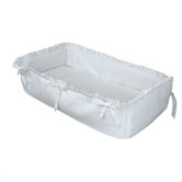 Personalized Cradle Linens in White Pique