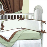 Crib Bumper in Classic Green