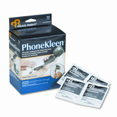 PhoneKleen Wet Wipes, Cloth, 5 x 5, 72/box