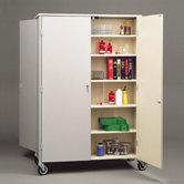 Double Sided Storage Cabinet