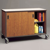 Mobile Arts and Crafts Shelf Cabinet