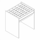 Library Modular Front Desk System - CD Display