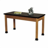 Wood Science Table with Chemical Resistant Top