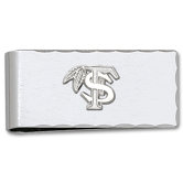 NCAA Silvertone Logo Money Clip