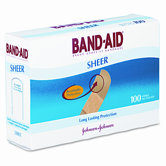Sheer Adhesive Bandages, 3/4 x 3, 100 per Box