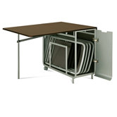 Loft Extendible Rectangular Folding Dining Table