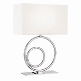 Circles Table Lamp in Chrome - set of 2