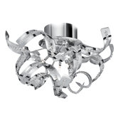Sparkles Five Light Semi-Flush Ceiling Light in Chrome