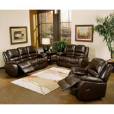 Providence Reclining Leather Sofa and Chair Set
