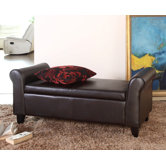 Easton Leather Bedroom Storage Bench