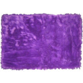 Flokati Purple Rug