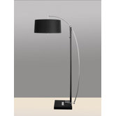 Reach Adjustable Floor Lamp in Black Marble / Chrome