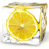 Decoglass "Iced Lemon" - 20 x 20cm